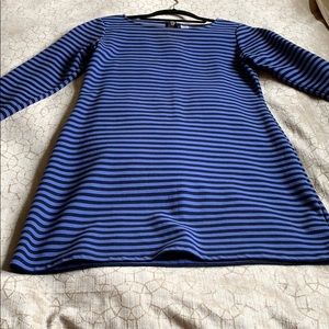 Old Navy blue and black 3/4 sleeve dress